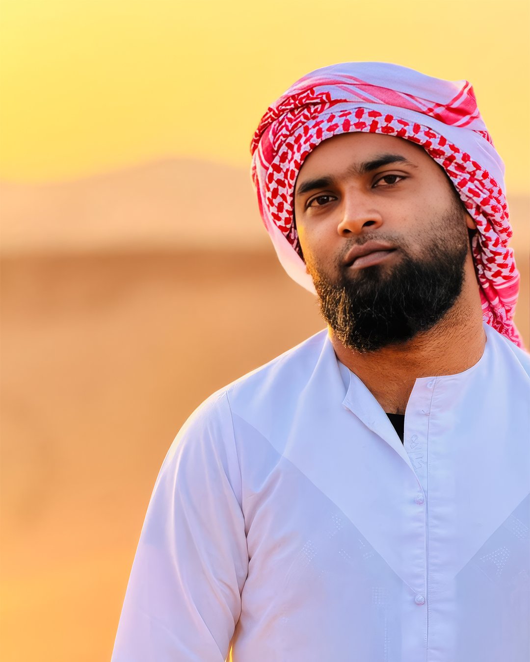 Desert safari portrait