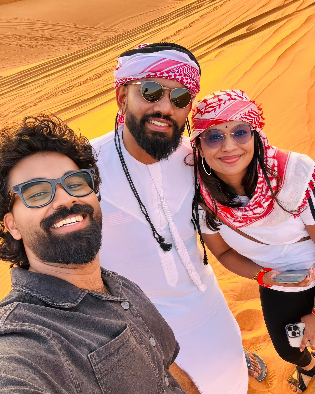 Desert safari selfie